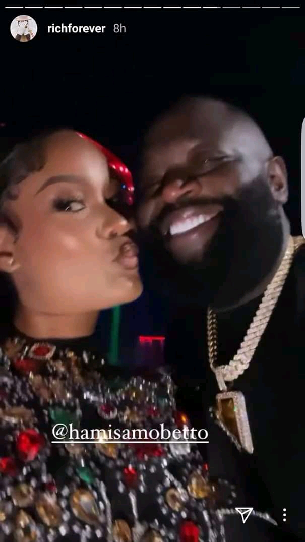 Hamisa Mobetto, Rick Ross ignite dating rumors after sharing intimate clips together (Videos)