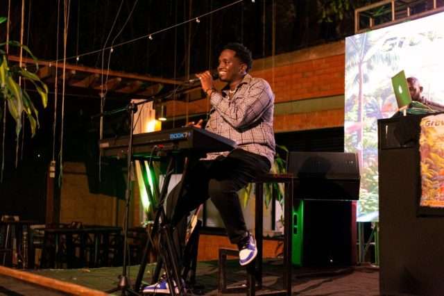 Joshua Baraka performing at an event
