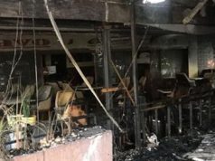 Cafe Bravo reduced to ashes following a fire outbreak