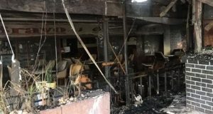 Cafe Bravo reduced to ashes following a fire outbreak