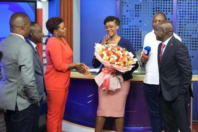 NTV's news anchor Rita Kanya signs out